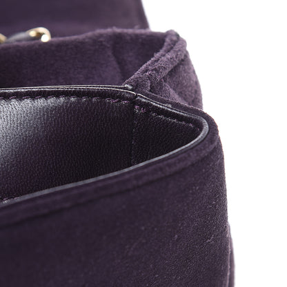 Chanel Suede Union Jack Jumbo Mademoiselle Flap Purple 8 of 14