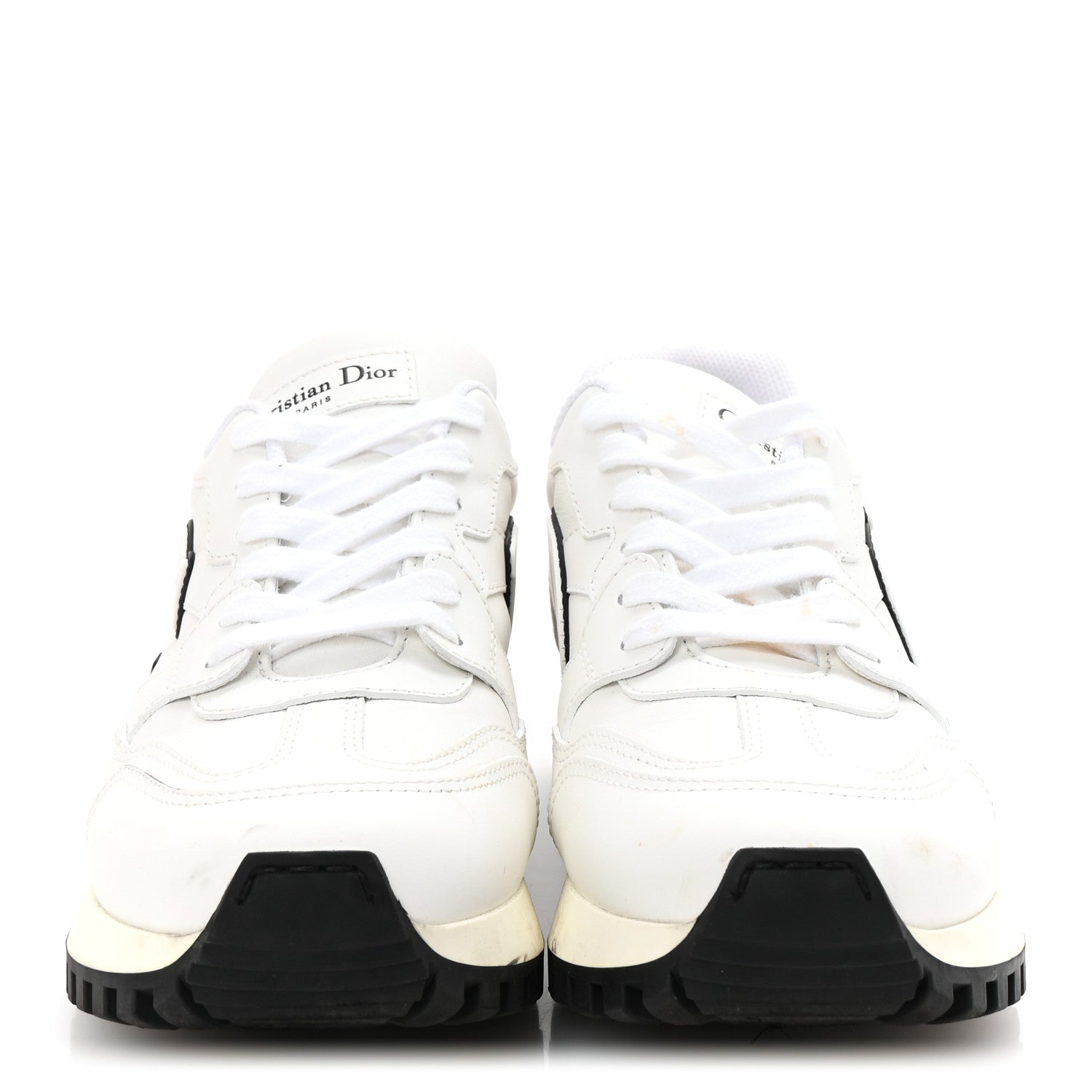 Christian Dior Calfskin C'est Dior Sneakers 37 White Black 3 of 9