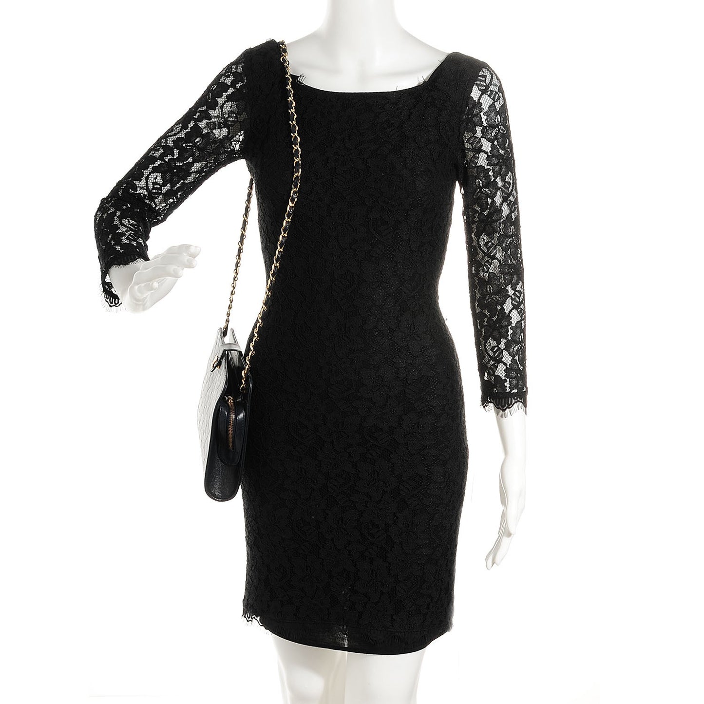 Lambskin Quilted Shoulder Bag Black