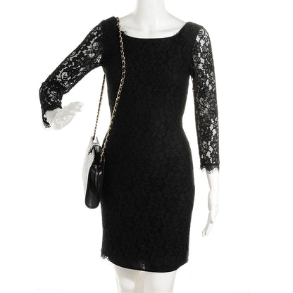 Chanel Lambskin Quilted Shoulder Bag Black 2 of 7