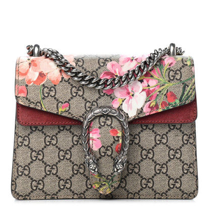 Gucci GG Supreme Monogram Blooms Mini Dionysus Shoulder Bag Beige Multicolor Dry Rose 1 of 8