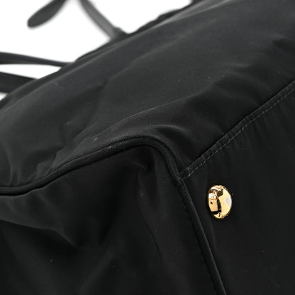 Prada Tessuto Nylon Saffiano Shopping Tote Black 10 of 13
