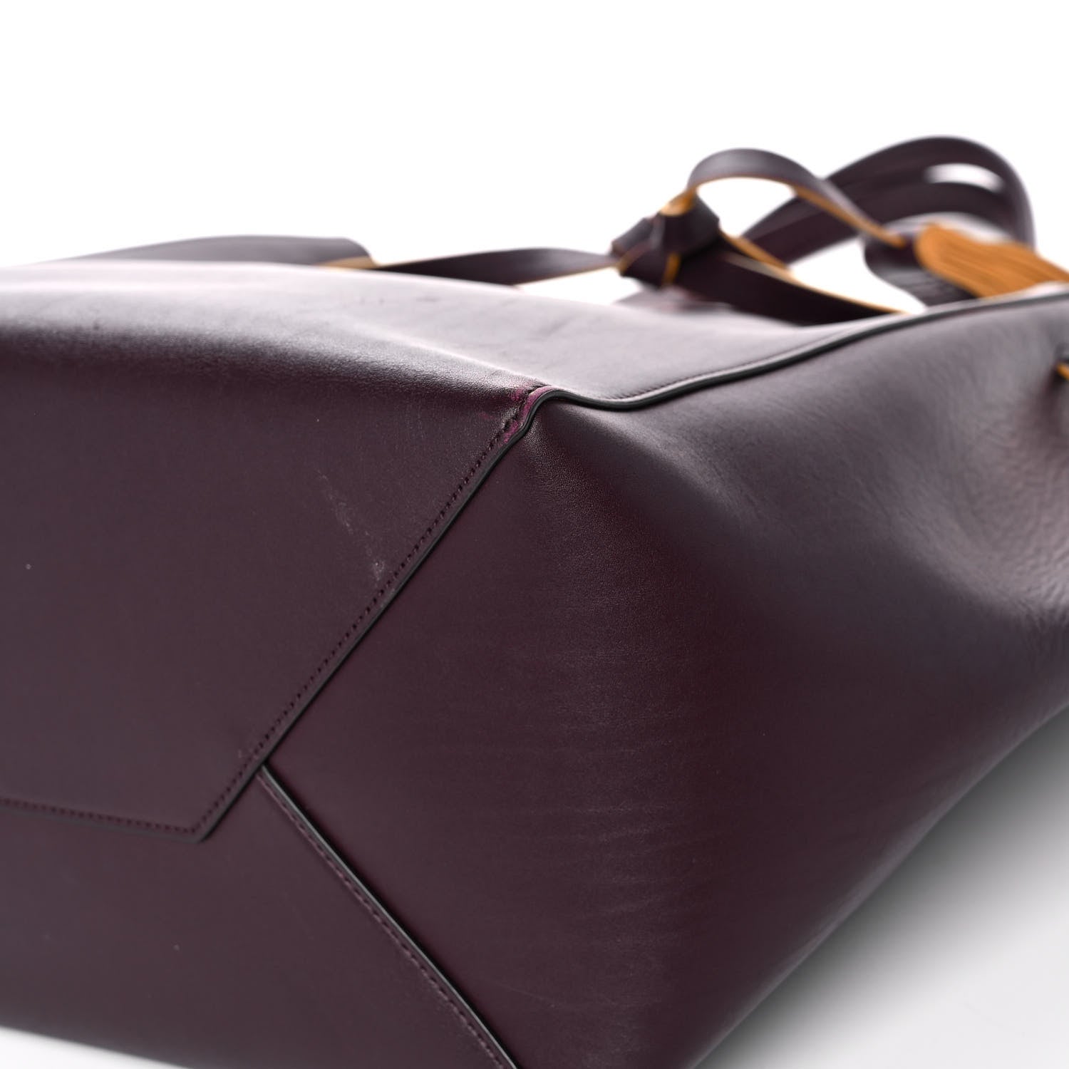 Celine Smooth Calfskin Small Tassel Cabas Phantom Burgundy 9 of 18