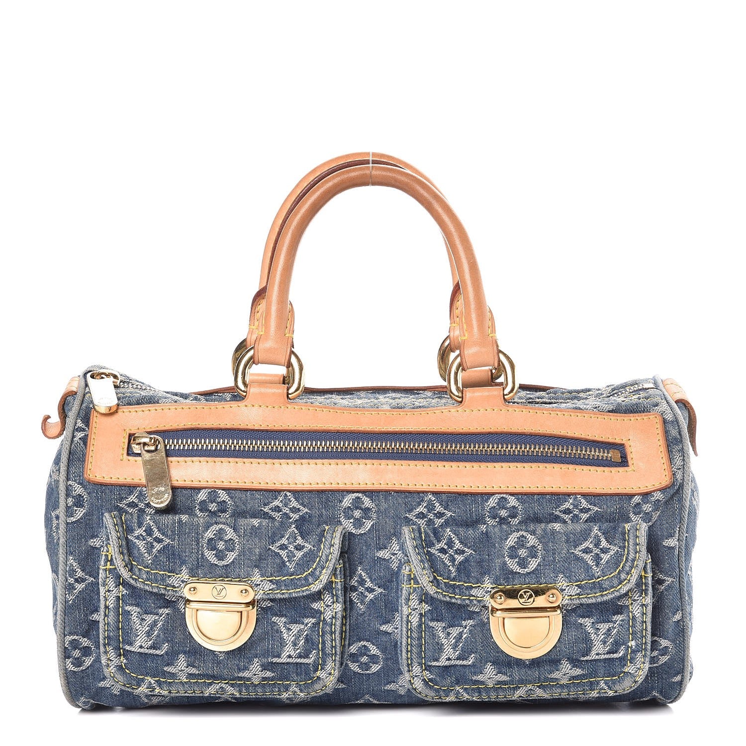 Louis Vuitton Monogram Denim Neo Speedy Blue 1 of 7