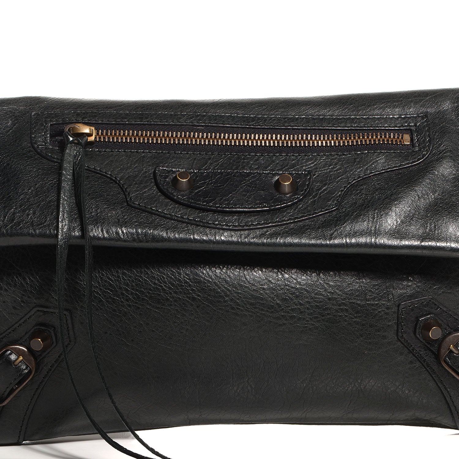 Balenciaga Agneau Classic Hardware Envelope Clutch Black 6 of 10