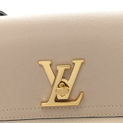 Louis Vuitton Grained Calfskin Lockme Tender Greige 7 of 9