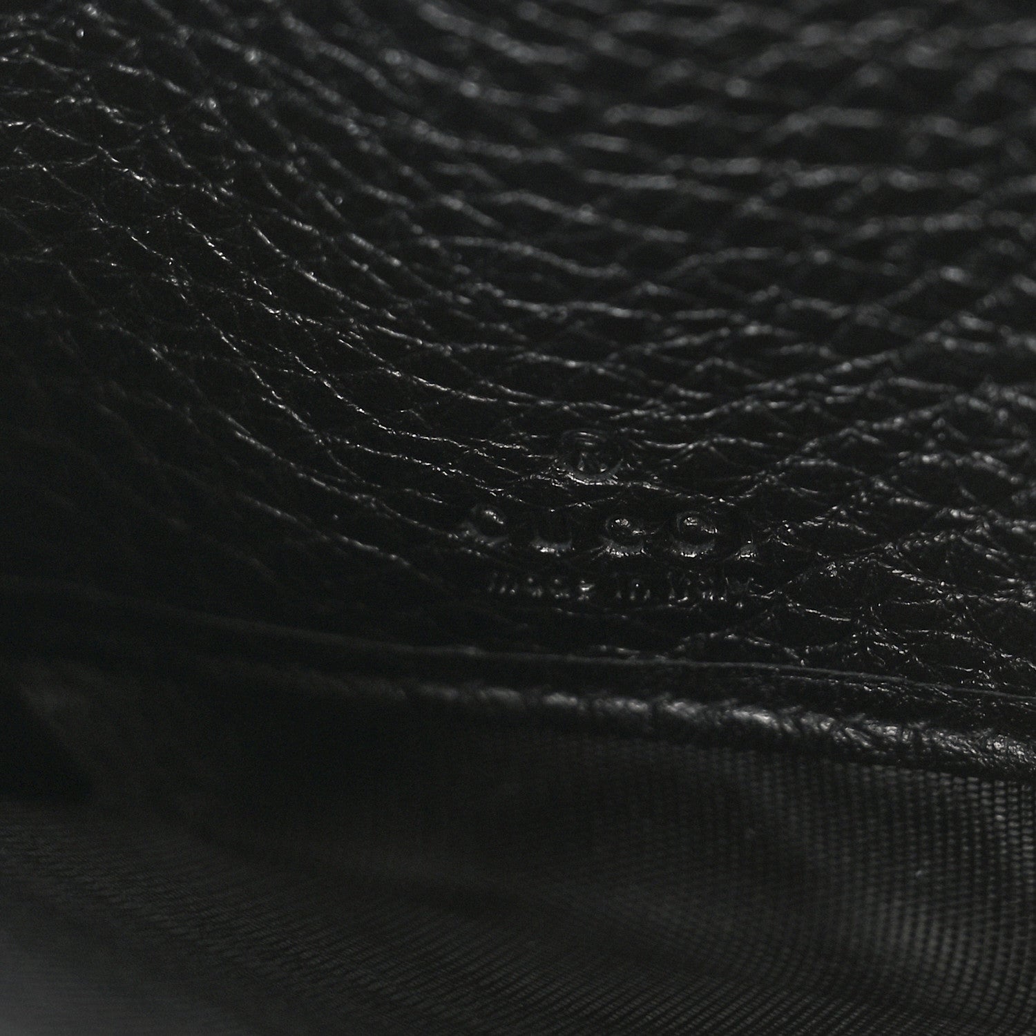 Gucci Pebbled Calfskin Dorian Zip Around Wallet Black 6 of 8