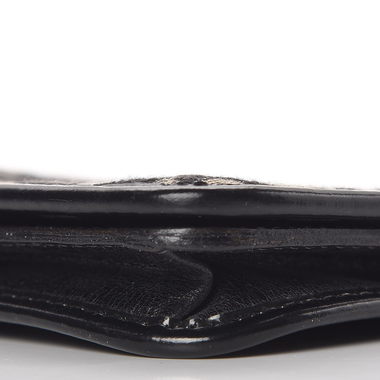 Monogram Flap Wallet Black