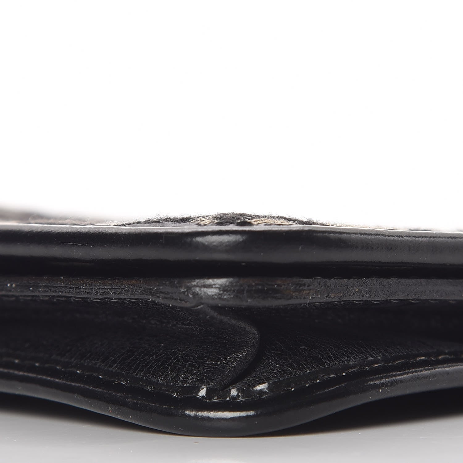 Christian Dior Monogram Flap Wallet Black 11 of 12