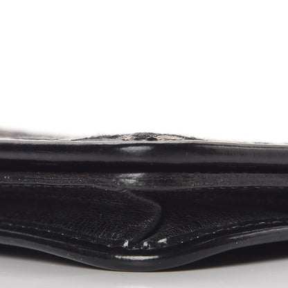 Christian Dior Monogram Flap Wallet Black 11 of 12