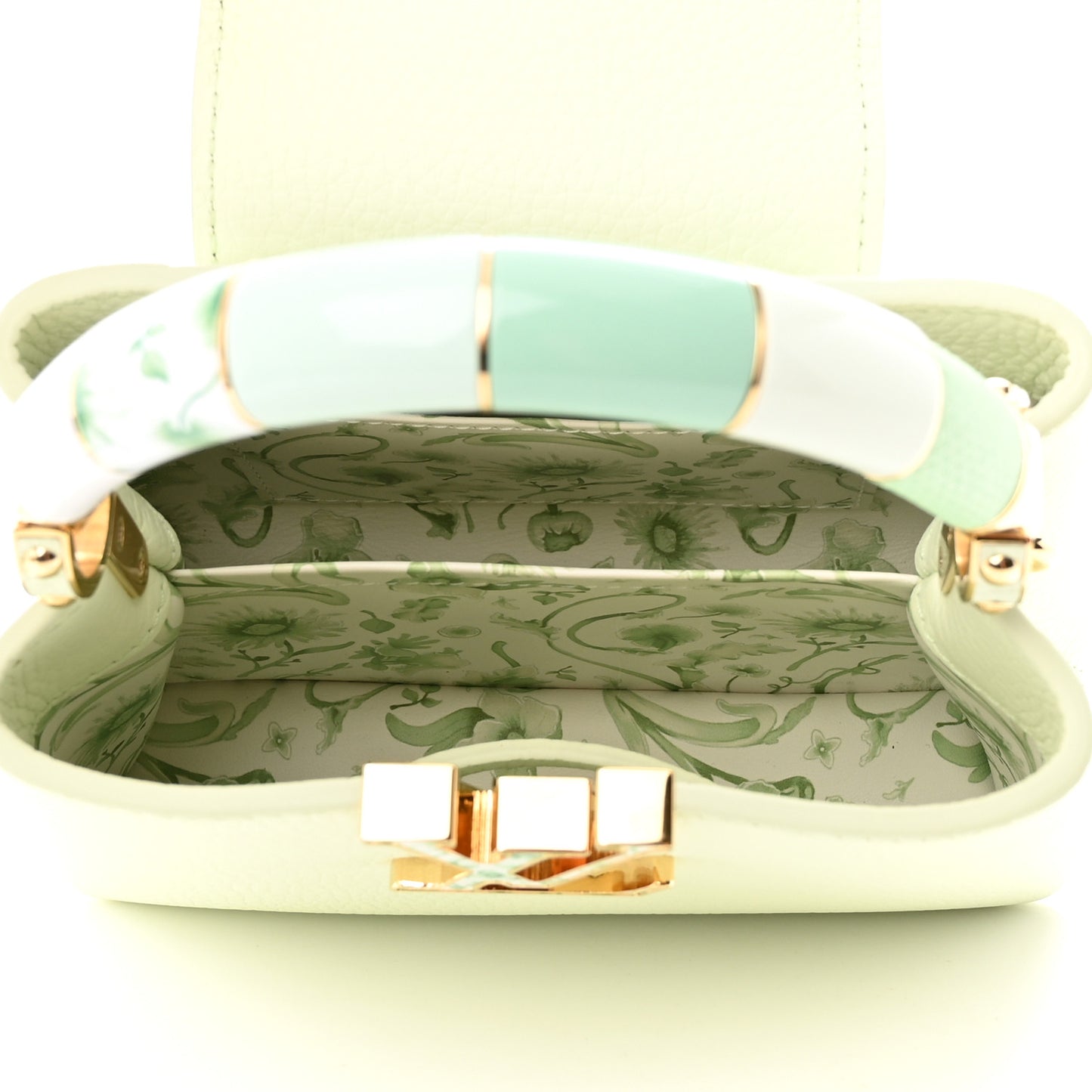 Taurillon Karung Mini Capucines Vert D'eau Green