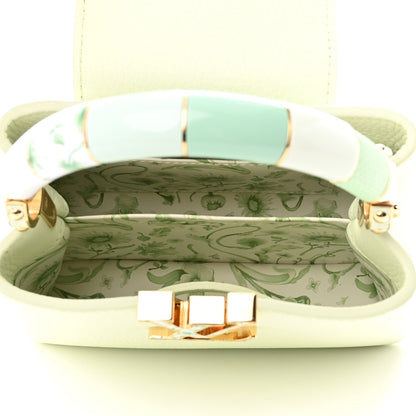 Louis Vuitton Taurillon Karung Mini Capucines Vert D'eau Green 5 of 10