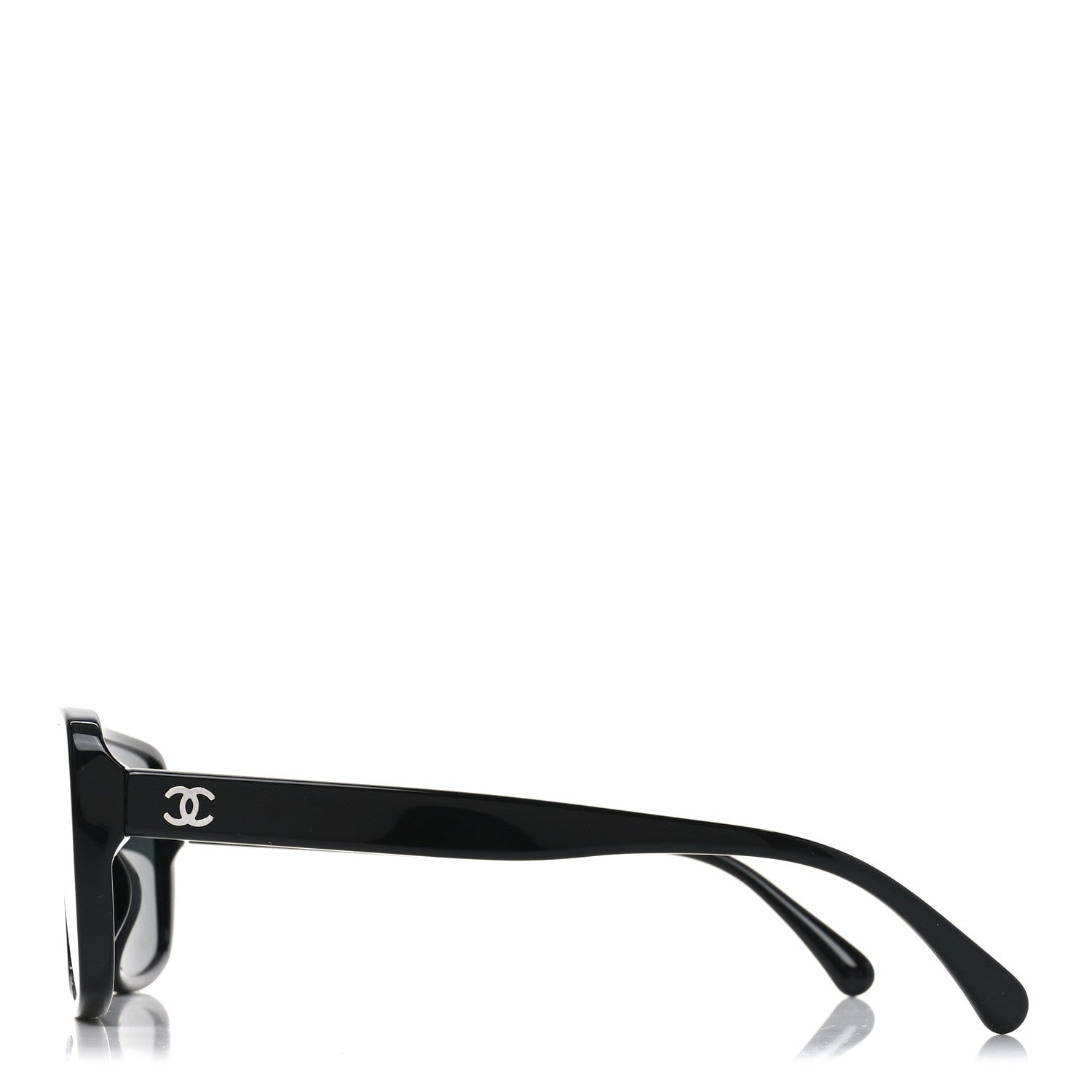 Chanel Acetate Shield 71540 Sunglasses Black 4 of 6