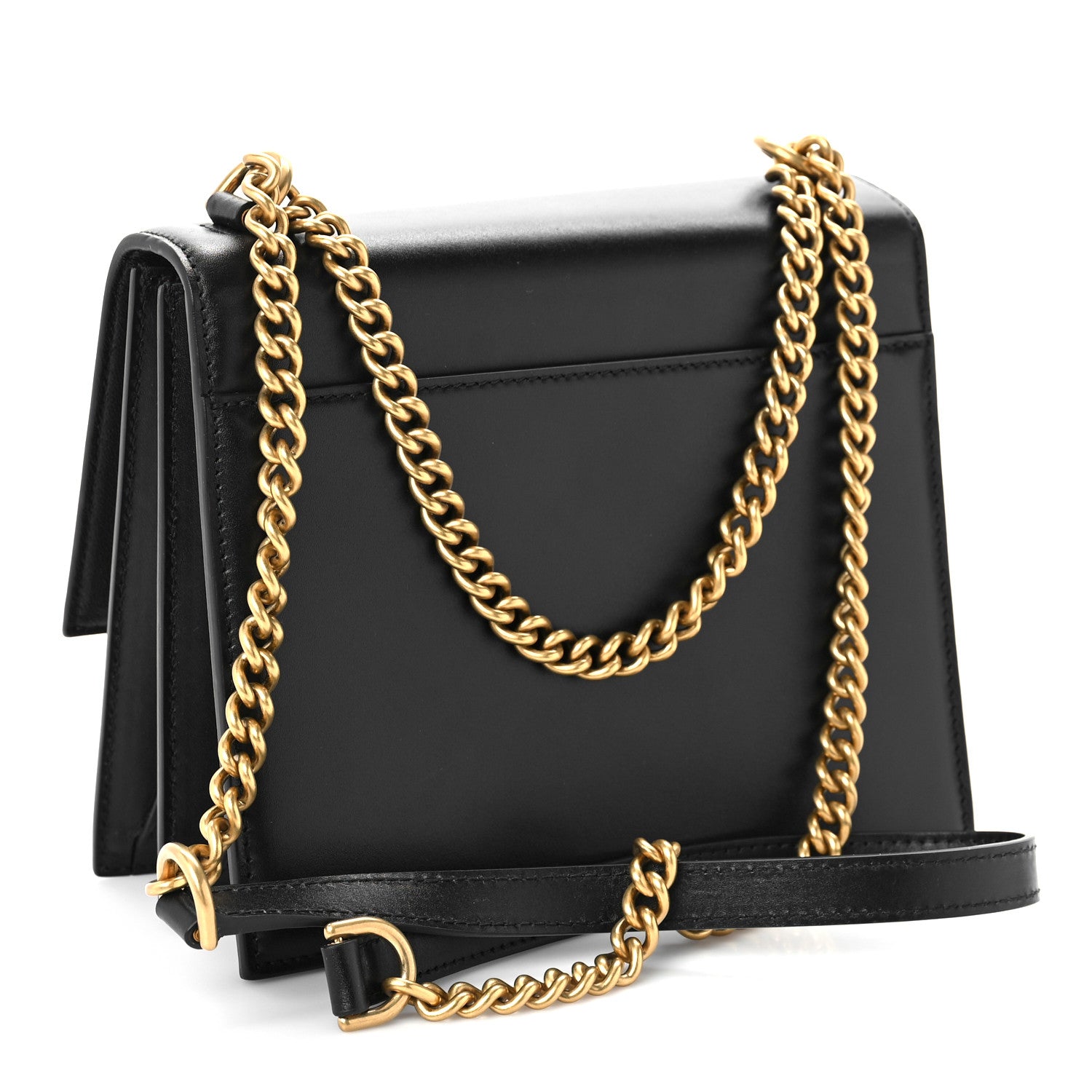 Balenciaga Box Calfskin S Sharp Chain Shoulder Bag Black 3 of 9