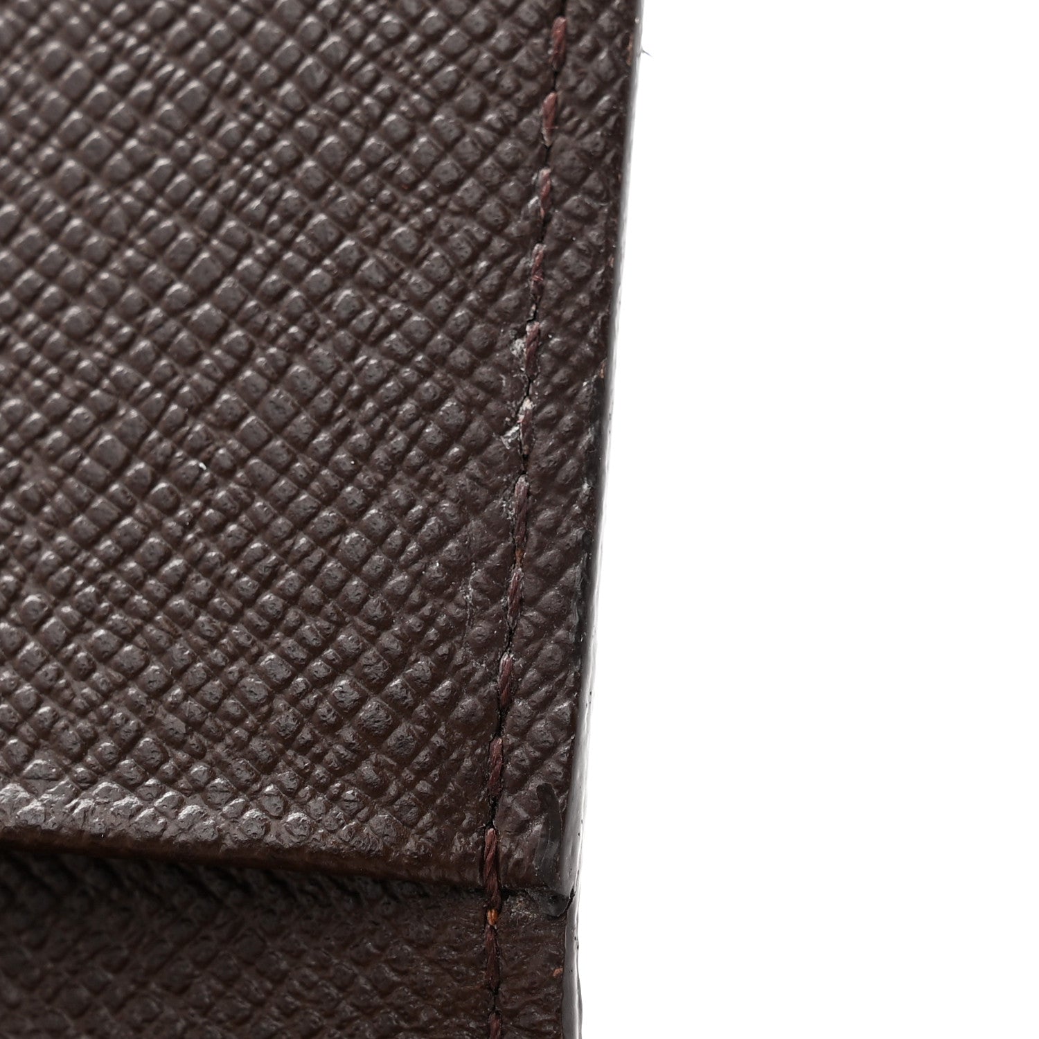 Louis Vuitton Damier Ebene Simple Checkbook Cover Wallet 9 of 11