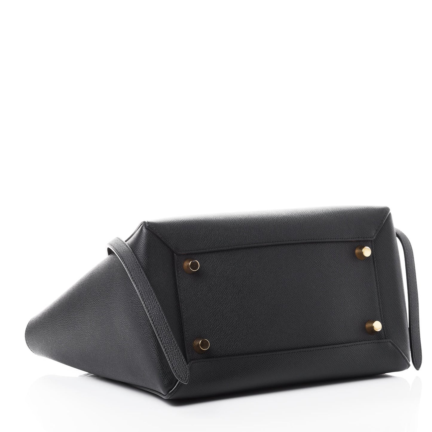 Grained Calfskin Mini Belt Bag Black