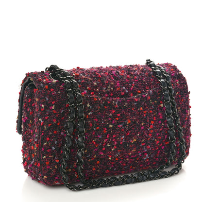 Chanel Tweed Quilted Medium Double Flap Multicolor 3 of 12