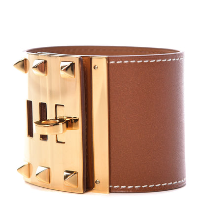 Hermes Barenia Kelly Extreme Dog Bracelet S Fauve 1 of 6