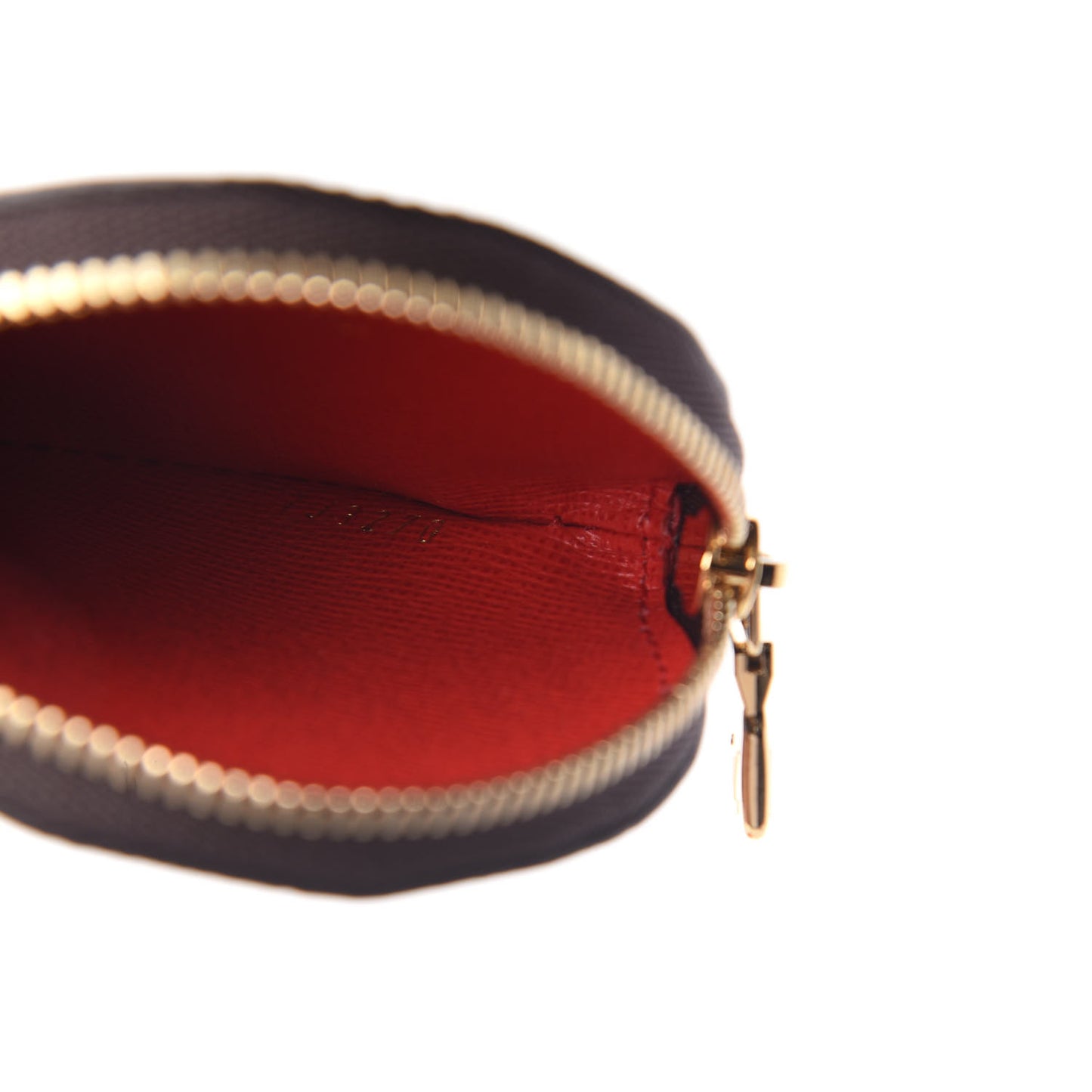 Monogram 2020 Christmas Animation Bumper Cars Round Coin Purse Coquelicot