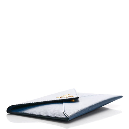 Prada Vitello Move Envelope Wallet Cobalto 4 of 15