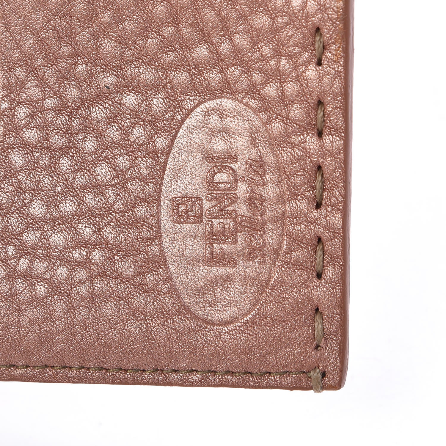 Fendi Cuoio Romano Selleria Long Wallet Bois De Rose 6 of 6