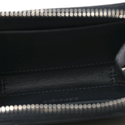 Versace Calfskin Nylon La Medusa Zip Around Lanyard Wallet Black 5 of 9
