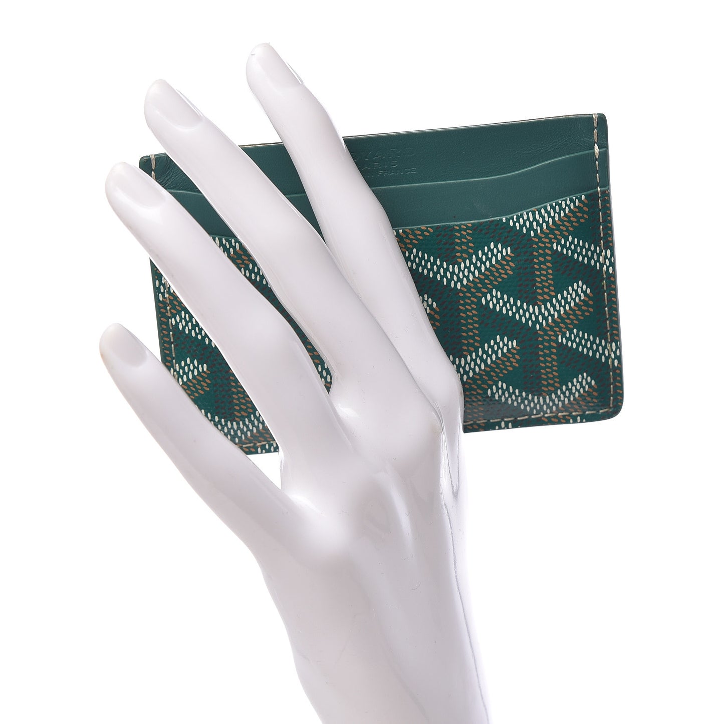 Goyardine Saint Sulpice Card Holder Green