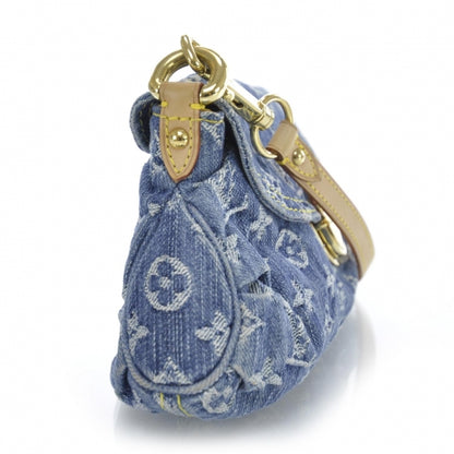 Louis Vuitton Monogram Denim Mini Pleaty Blue 8 of 11