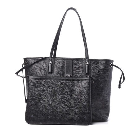 MCM Visetos Medium Liz Reversible Shopper Tote Black 1 of 15