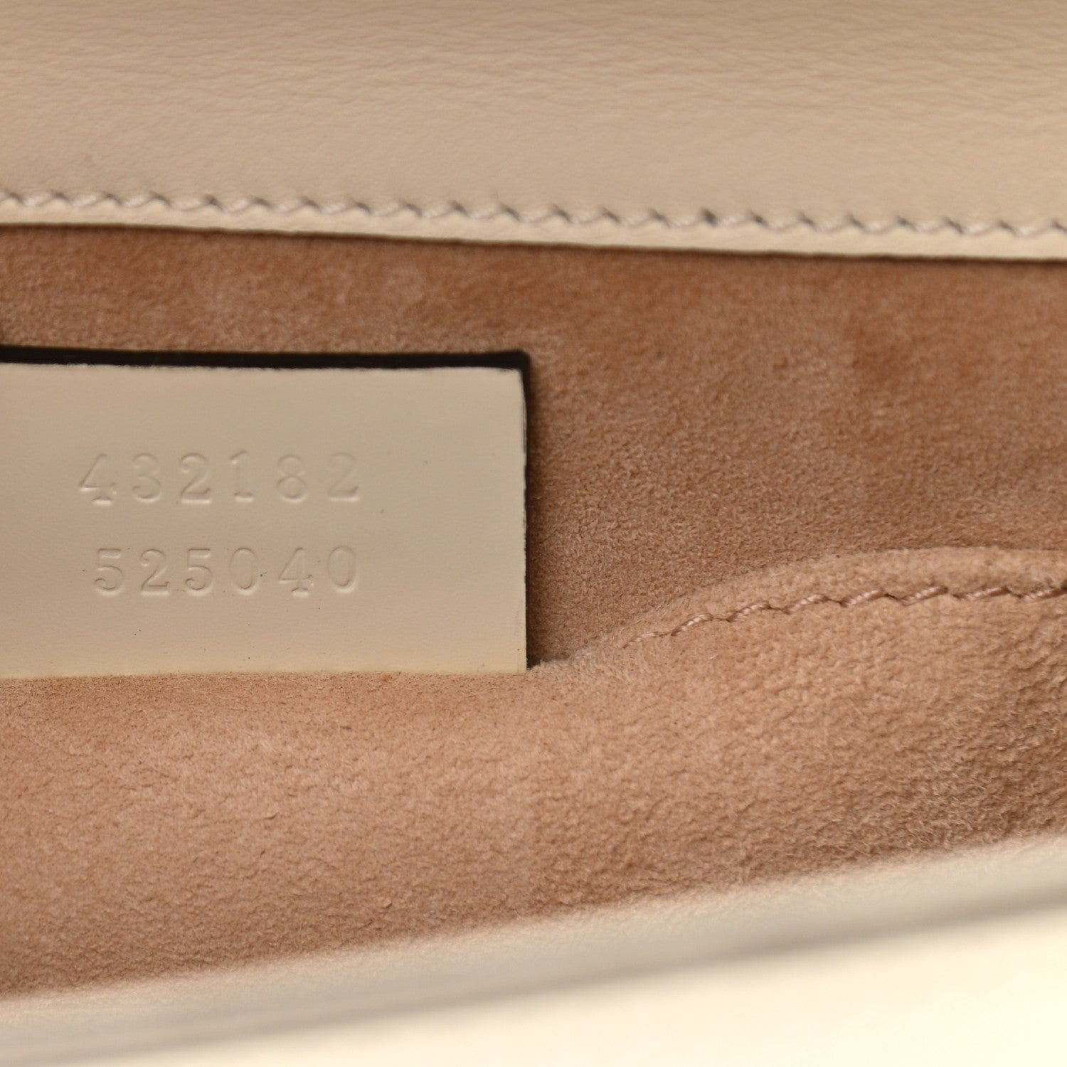 Gucci Calfskin Floral Embroidered Small Padlock Shoulder Bag White 7 of 12