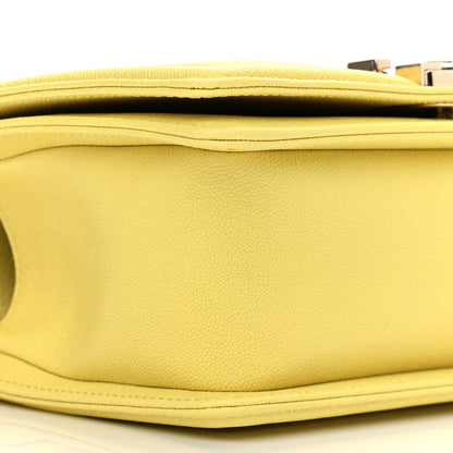 Chanel Caviar Chevron Quilted Small Boy Flap Yellow 9 of 11