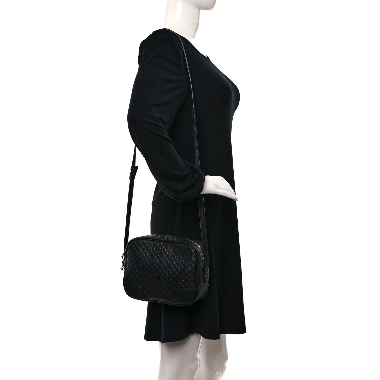 Gucci Microguccissima Mini Bree Messenger Bag Black 2 of 11