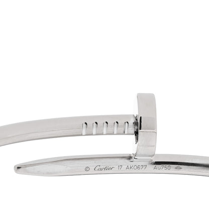 Cartier 18K White Gold Juste Un Clou Bracelet 17 3 of 4