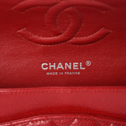 Chanel Caviar Quilted Medium Double Flap Red 6 of 8