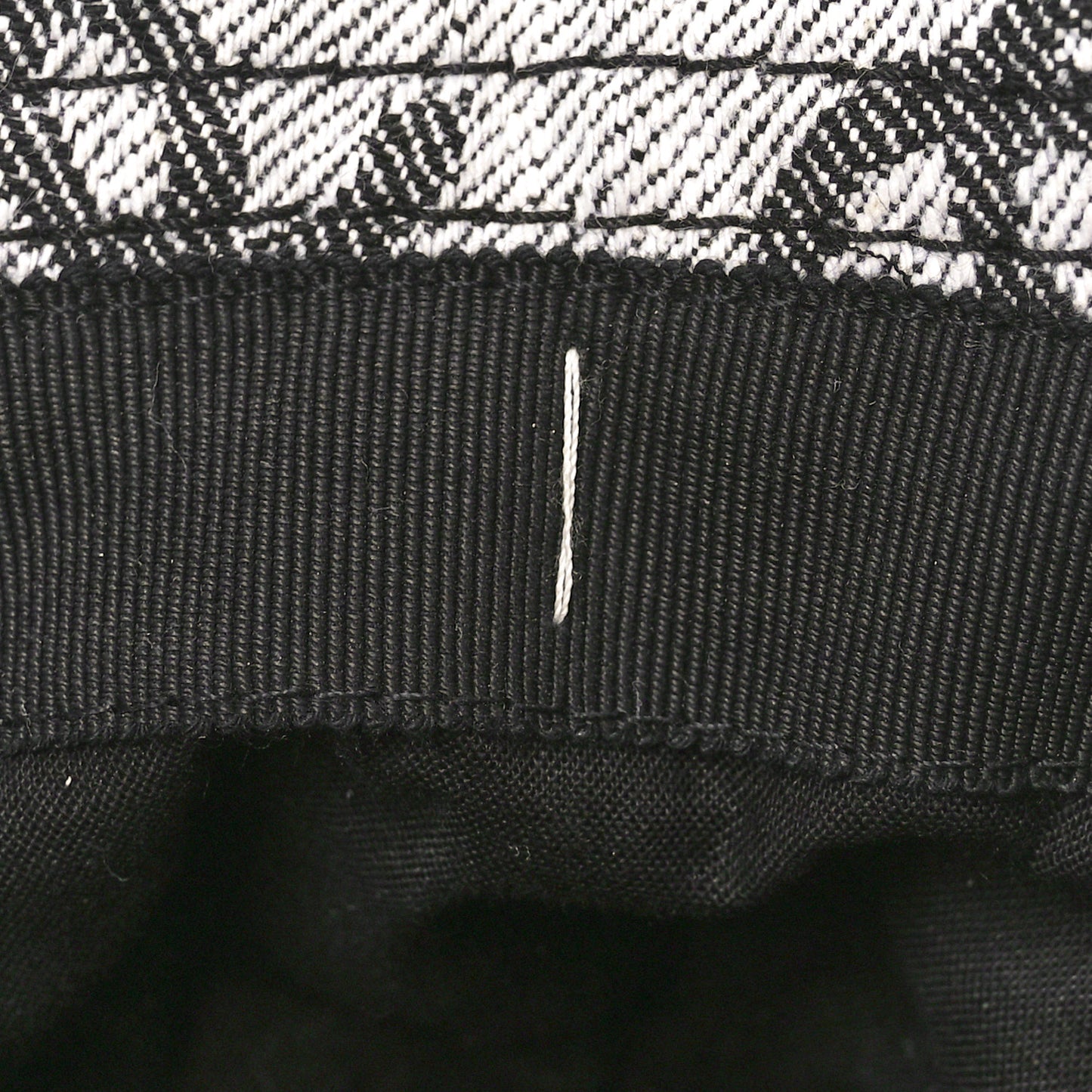 Denim CC Bucket Hat S White Black