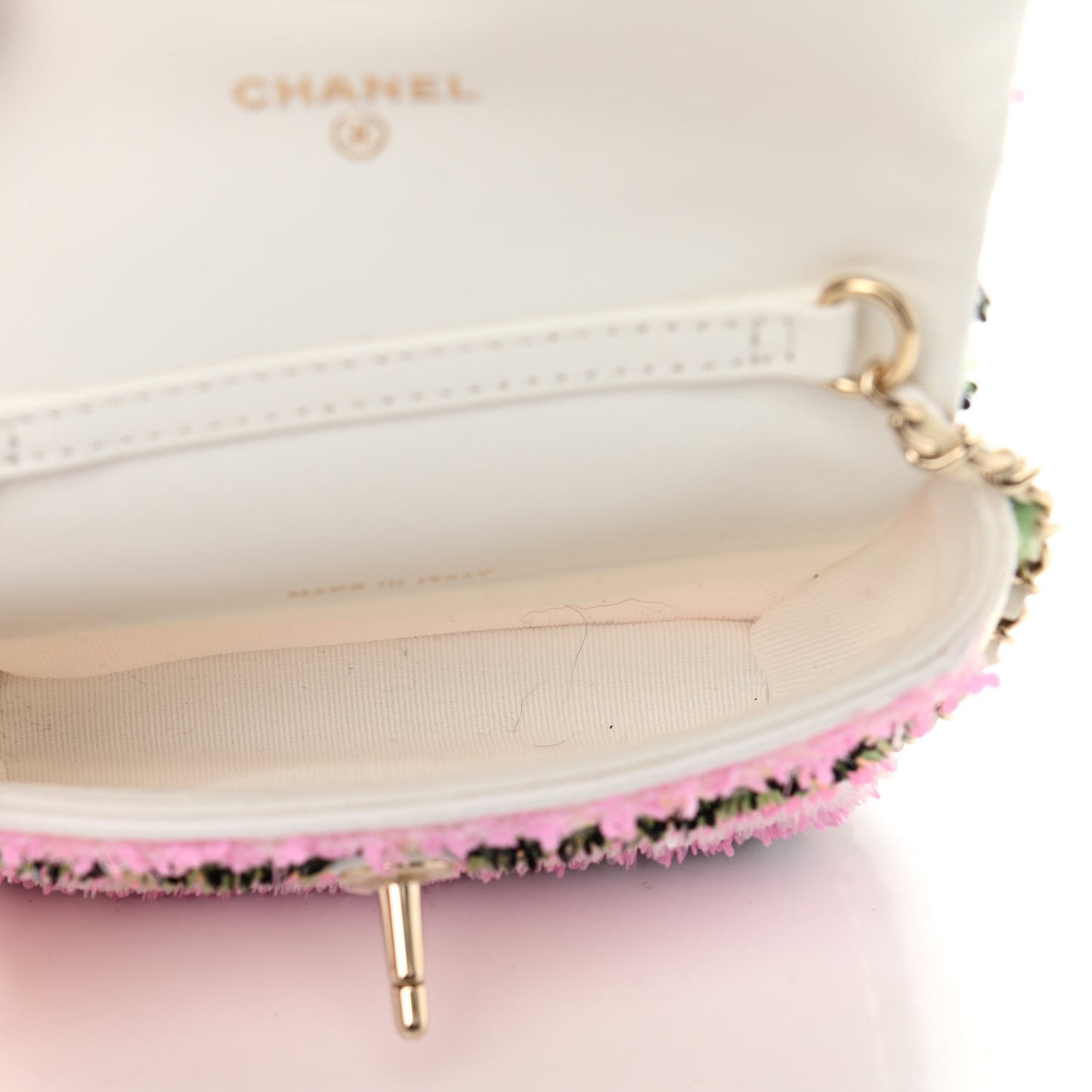 Sequin COCO Clutch With Chain Multicolor
