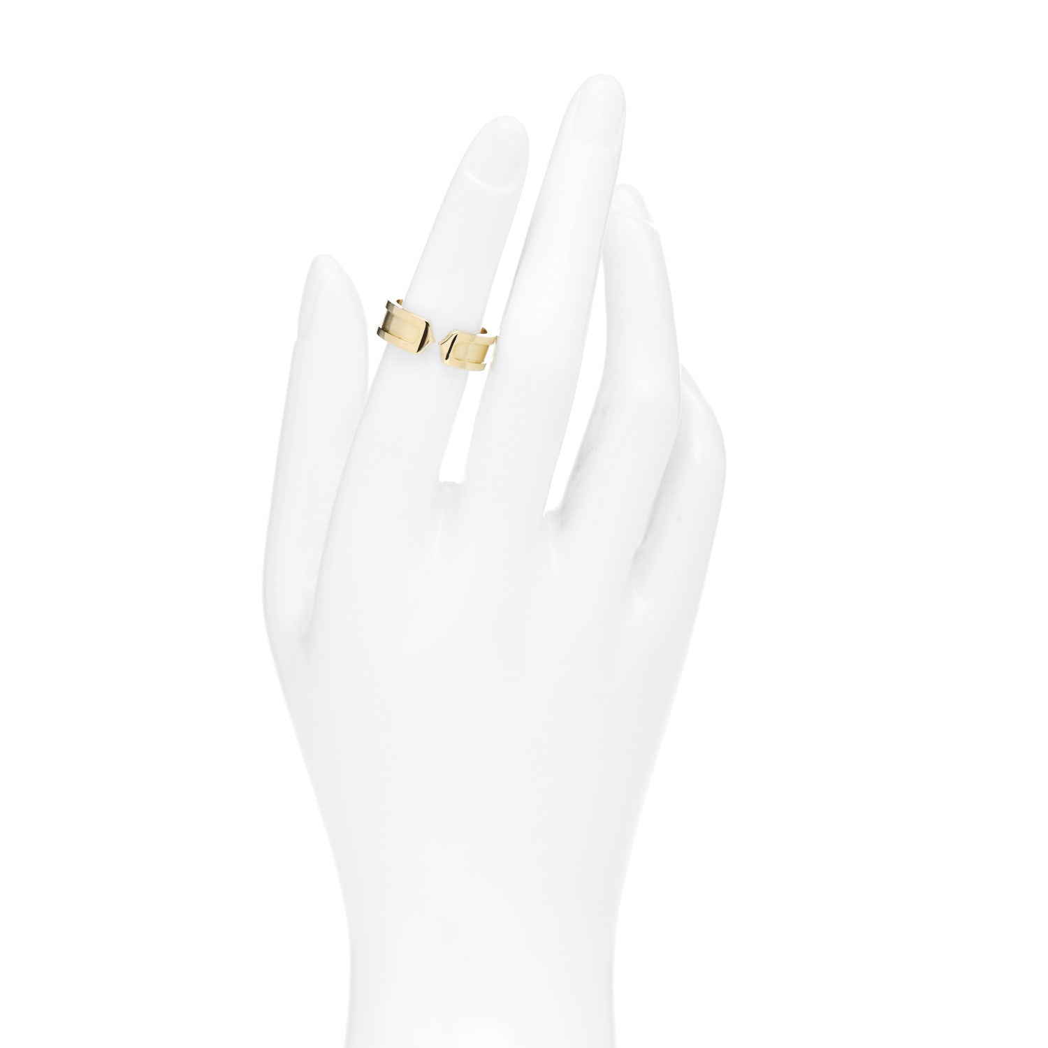Cartier 18K Yellow Gold 6.5mm C De Cartier Ring 51 5.75 2 of 4