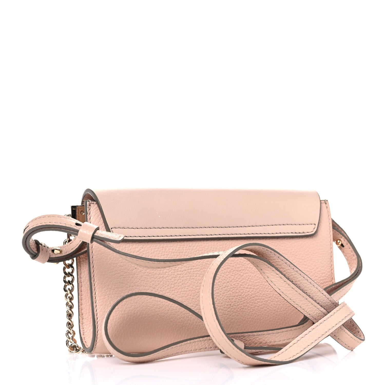 Chloe Calfskin Mini Faye Shoulder Bag Cement Pink 3 of 13