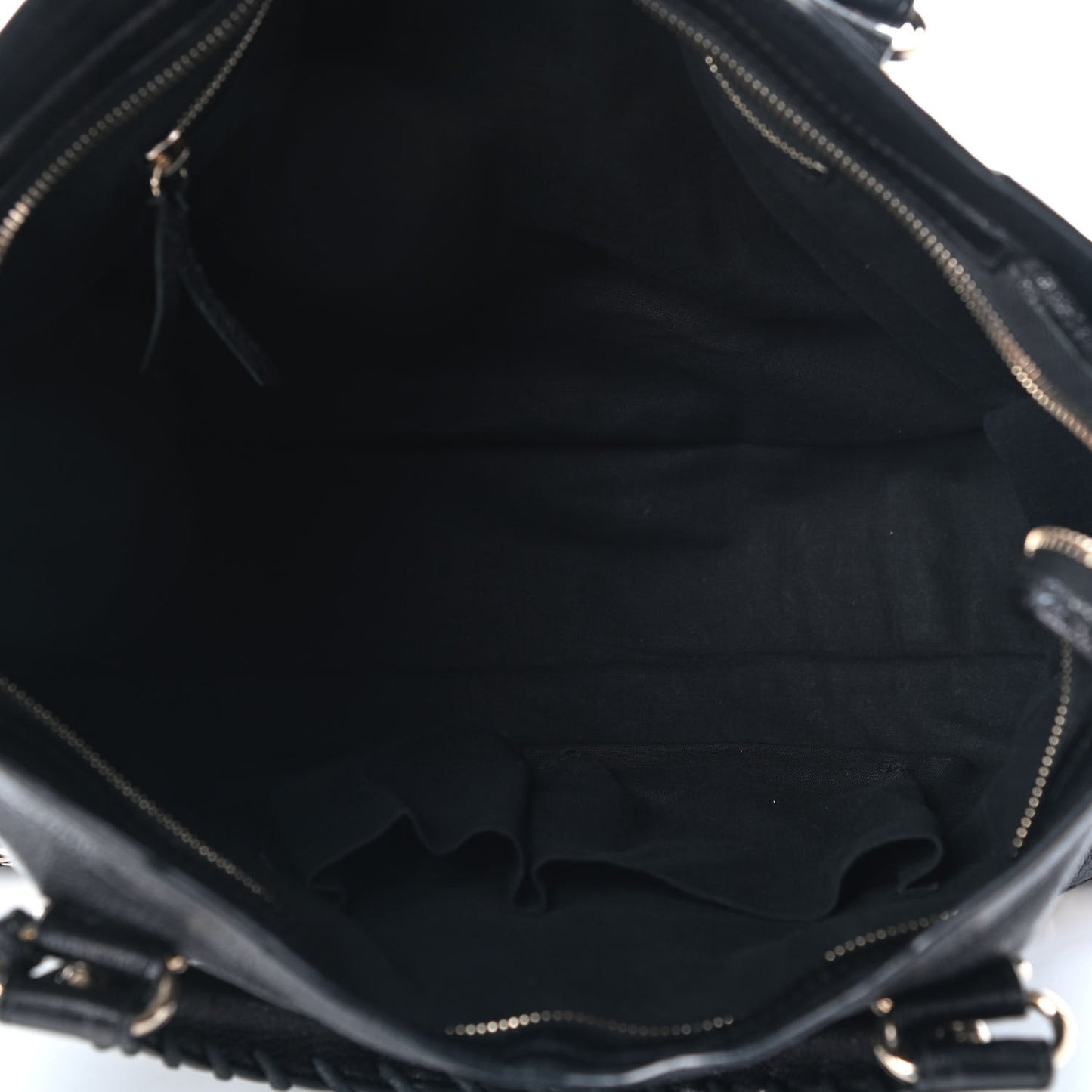 Chevre Gold Metallic Edge Hardware City Black