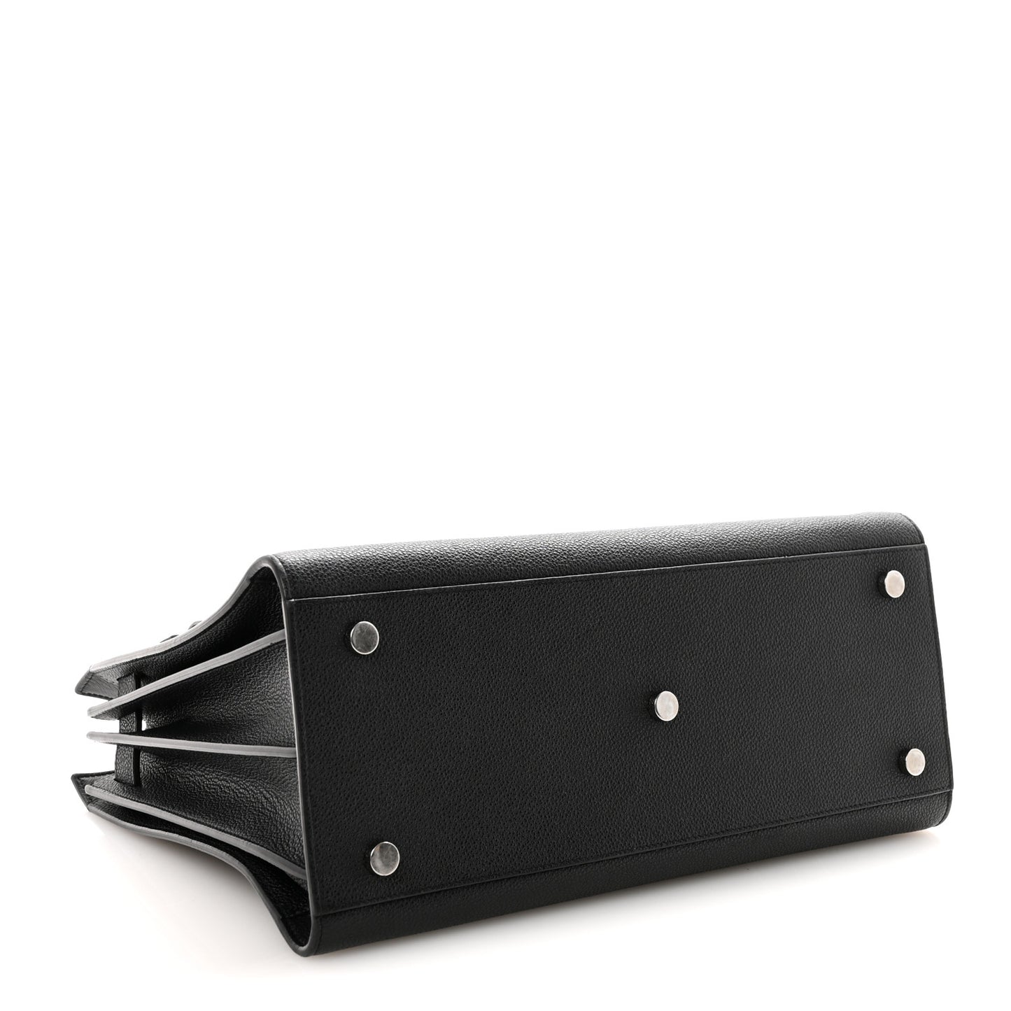 Grained Calfskin Small Sac De Jour Black
