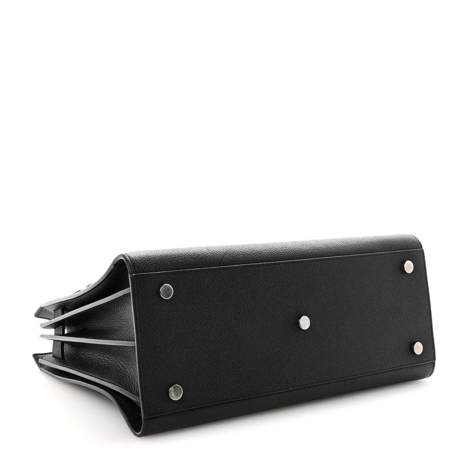 Saint Laurent Grained Calfskin Small Sac De Jour Black 4 of 9