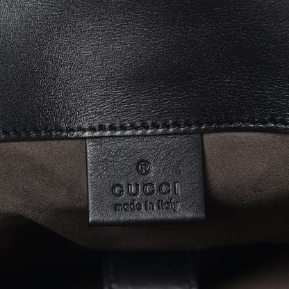 Gucci Guccissima Signature Double Buckle Backpack Black 6 of 7