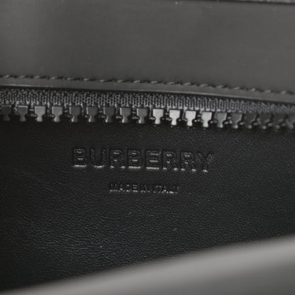 Burberry Rubberised Cotton Foldover Pocket Bag Black 6 of 9