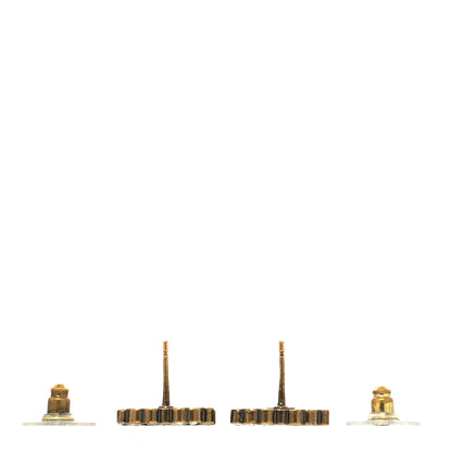 Chanel Crystal Mini CC Earrings Gold 3 of 4