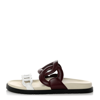 Hermes Nappa Extra Sandals 40 White 1 of 8