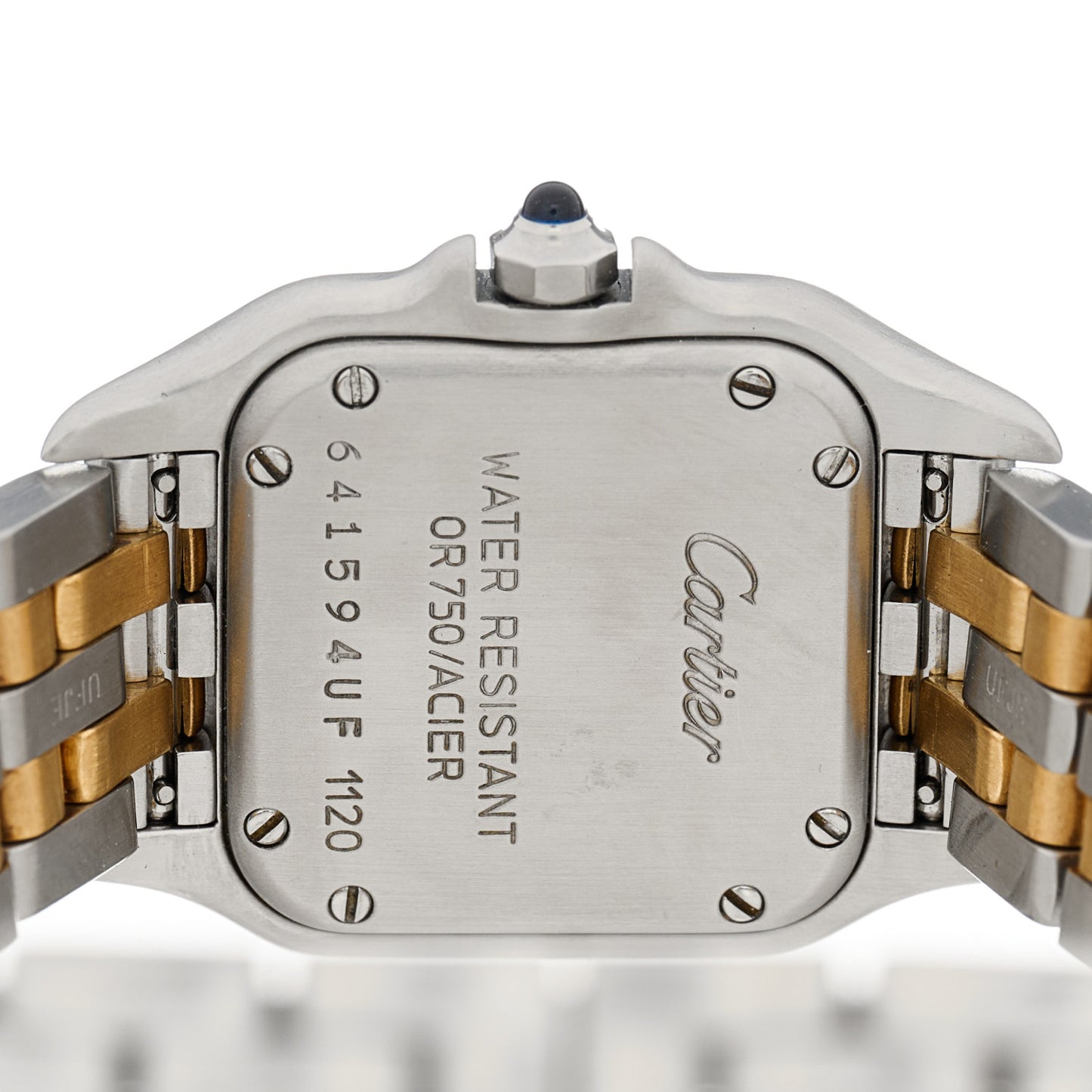 Stainless Steel 18K Yellow Gold 22mm Panthere Quartz Watch
