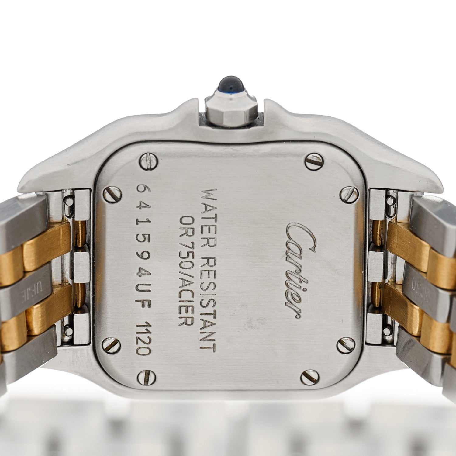 Cartier Stainless Steel 18K Yellow Gold 22mm Panthere Quartz Watch 4 of 4