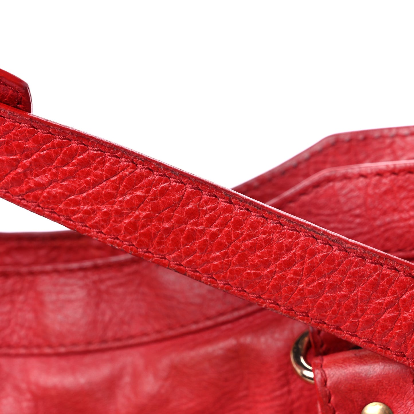 Agneau Giant 12 Rose Gold Hardware City Rouge Coquelicot