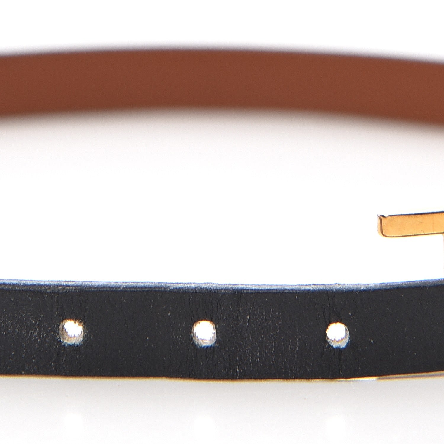 Hermes Chamonix Behapi Double Tour Bracelet XS Black Gold 3 of 6