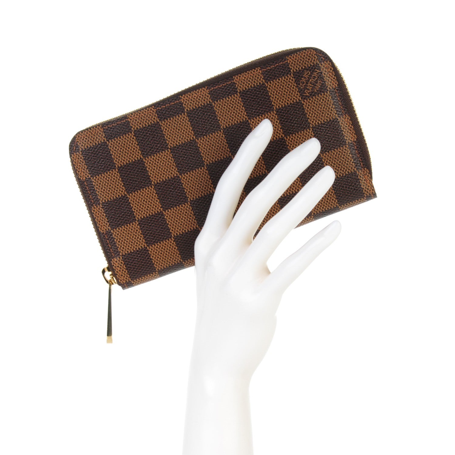 Louis Vuitton Damier Ebene Zippy Compact Wallet 2 of 7